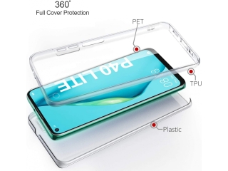Huawei P40 Lite Touch Case 360 Grad Rundumschutz transparent