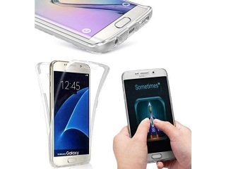 Samsung Galaxy S6 Edge Touch Case 360 Grad Rundumschutz transparent