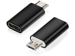 USB-C auf Micro-USB Adapter Konverter - Schwarz