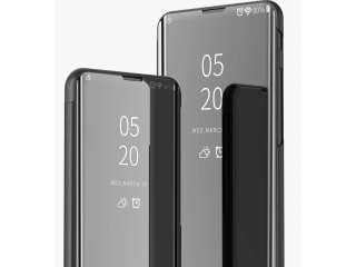 Realme 6 Pro Flip Cover Clear View Case transparent schwarz