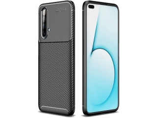 Realme X50 5G Carbon Design Hülle TPU Case flexibel schwarz