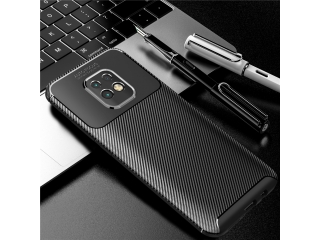 Xiaomi Redmi 10X 5G Carbon Design Hülle TPU Case flexibel schwarz