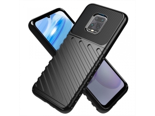 Xiaomi Redmi 10X Pro 5G SpaceCase Stripes Impact-Resistant Hülle schwarz