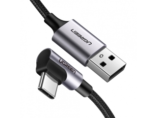 UGREEN USB-C Ladekabel Quick Charge 3.0 AFC 3A 18W 90 L-Design - 1m