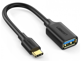 UGREEN Kurzes USB-C auf USB 3.0 Adapter Kabel Konverter 15 cm schwarz