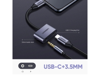 UGREEN USB C zu 3.5mm Kopfhörer Adapter für Huawei, Xiaomi, OnePlus