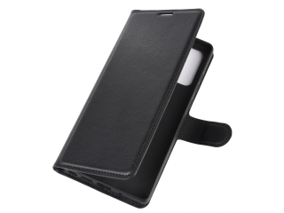 Samsung Galaxy Note20 Lederhülle Portemonnaie Karten Etui schwarz