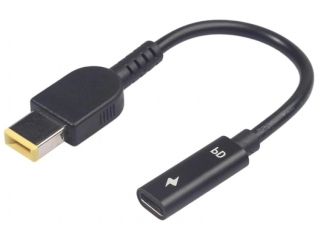 USB-C auf Lenovo Square Thinkpad Adapter mit rechteckigem Flachstecker