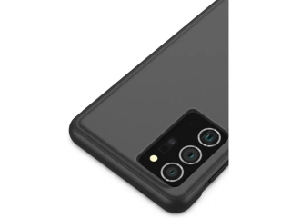 Samsung Galaxy Note20 Flip Cover Clear View Case transparent schwarz