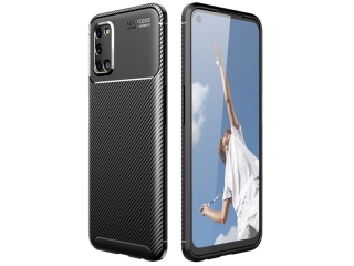 Oppo A52 / A72 Carbon Design Hülle TPU Case flexibel schwarz