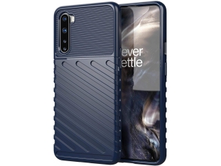 OnePlus Nord SpaceCase Stripes Impact-Resistant Hülle blau