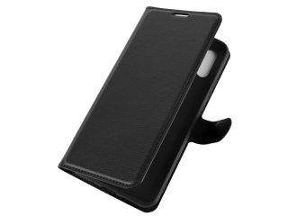 Xiaomi Redmi 9A Lederhülle Portemonnaie Karten Etui schwarz