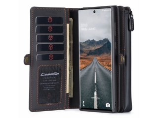 CaseMe Samsung Note20 Ultra Echtleder Hülle Karten Etui - schwarz