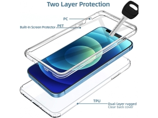 Apple iPhone 12 Touch Case 360 Grad Rundumschutz transparent
