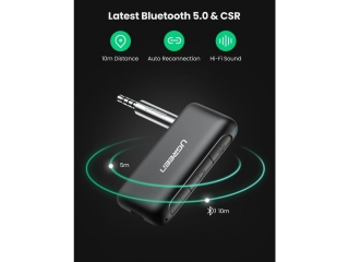 UGREEN Car AUX Bluetooth 5.0 Receiver Hands-Free Talk für 3.5mm Buchse