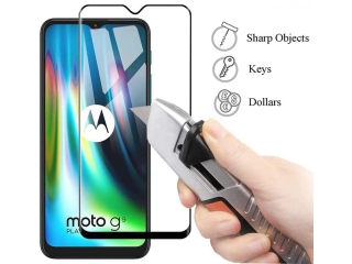 Motorola Moto G9 Play 100% Vollbild Panzerglas Schutzfolie 2.5D 9H