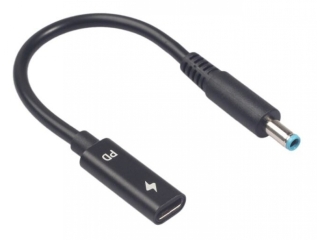 USB-C auf HP Notebook Adapter mit Stecker 4.5 x 3mm, innen 0.6mm