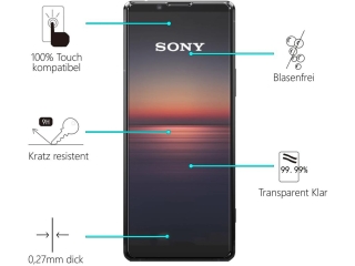 Sony Xperia 5 II Folie Panzerglas Screen Protector