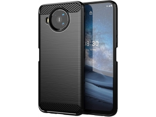 Nokia 8.3 Carbon Gummi Hülle TPU Case schwarz