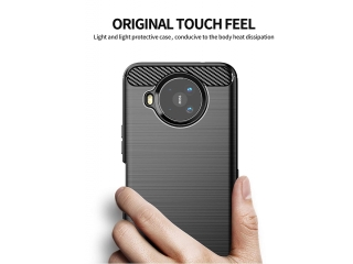 Nokia 8.3 Carbon Gummi Hülle TPU Case schwarz