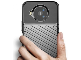 Nokia 8.3 SpaceCase Stripes Impact-Resistant Hülle blau