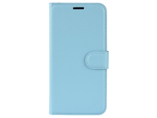 Samsung Galaxy S20 FE Lederhülle Portemonnaie Karten Etui hellblau