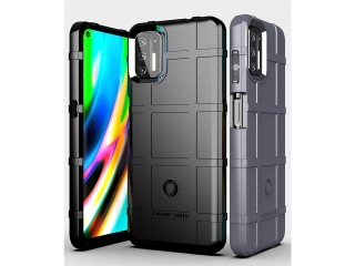 Motorola Moto G9 Plus Rugged Shield Anti-Shock Case schwarz
