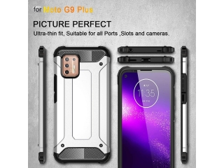 AdventureCase Motorola Moto G9 Plus Outdoor Sport Business Hülle schwarz