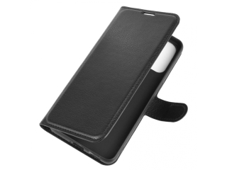 Oppo Reno4 5G Lederhülle Portemonnaie Karten Etui schwarz