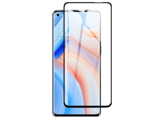 Oppo Reno4 Pro 5G 100% Vollbild Panzerglas Schutzfolie 2.5D 9H