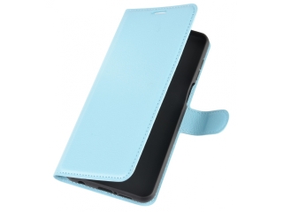 Xiaomi Redmi Note 9 Pro Lederhülle Portemonnaie Karten Etui hellblau