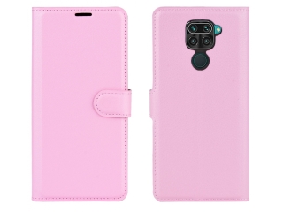 Xiaomi Redmi Note 9 Lederhülle Portemonnaie Karten Etui rosa