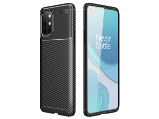 OnePlus 8T Carbon Design Hülle TPU Case flexibel schwarz