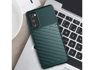 Samsung Galaxy S20 FE SpaceCase Stripes Impact-Resistant Hülle grün