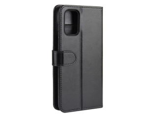 Samsung Galaxy S20 FE Hülle Portemonnaie Ledertasche schwarz glanz