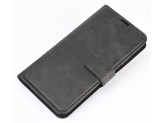 Apple iPhone 12 Pro Max Hülle Portemonnaie Ledertasche schwarz