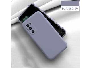Samsung Galaxy S20 FE Liquid Silikon Case Hülle purplegrau