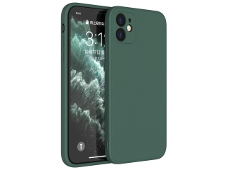 Apple iPhone 12 Liquid Silikon Case Hülle nachtgrün