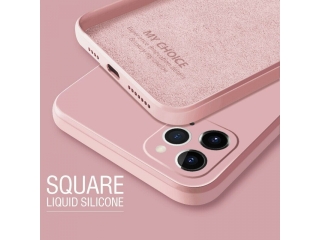 Apple iPhone 12 Liquid Silikon Case Hülle rosa