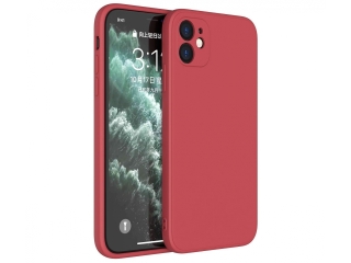 Apple iPhone 12 mini Liquid Silikon Case Hülle rot