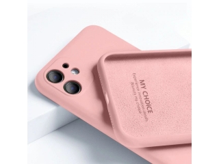 Apple iPhone 12 mini Liquid Silikon Case Hülle rosa