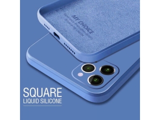 Apple iPhone 12 Pro Liquid Silikon Case Hülle blau