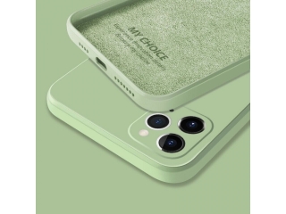 Apple iPhone 12 Pro Max Liquid Silikon Case Hülle hellgrün