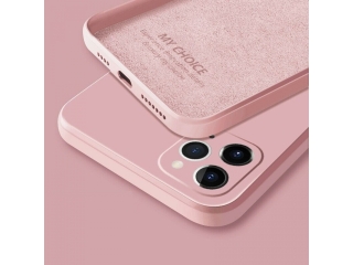 Apple iPhone 12 Pro Max Liquid Silikon Case Hülle rosa