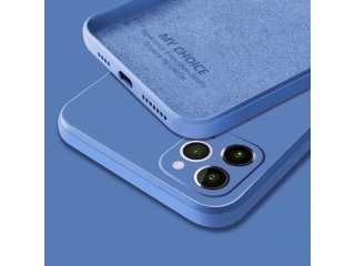 Apple iPhone 12 Pro Max Liquid Silikon Case Hülle blau