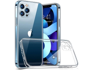 iPhone 12 Pro Gummi Hülle mit Kamera Objektiv Protector transparent