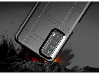 Huawei P Smart 2021 Rugged Shield Anti-Shock Case schwarz