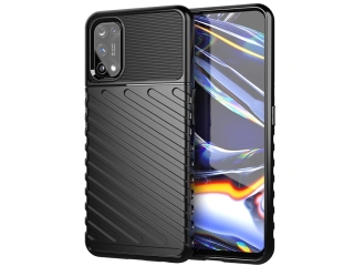 Realme 7 Pro SpaceCase Stripes Impact-Resistant Hülle schwarz