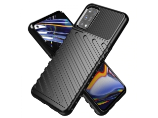 Realme 7 Pro SpaceCase Stripes Impact-Resistant Hülle schwarz