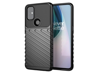 OnePlus Nord N10 5G SpaceCase Stripes Impact-Resistant Hülle schwarz